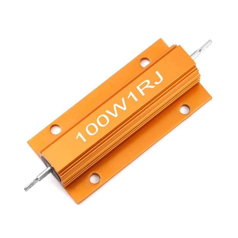 CHANZON 2pcs Wirewound Aluminum Shell Resistor 1 Ω ohm 100W ±5% Tolerance 1R Rohs Certified - Image 3