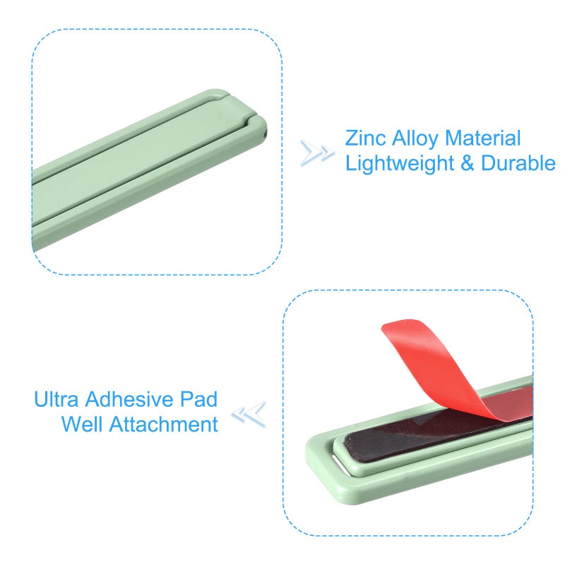 Green 2 Pack Thin Cell Phone Kickstand Horizontal Vertical Desk Stand for Smartphones Tablets - Image 5