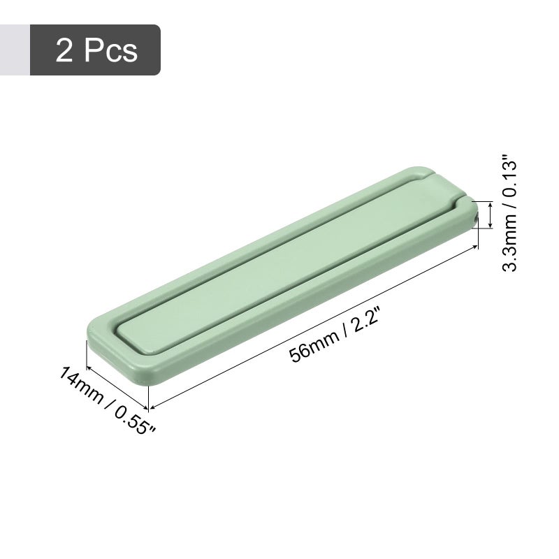 Green 2 Pack Thin Cell Phone Kickstand Horizontal Vertical Desk Stand for Smartphones Tablets - Image 3