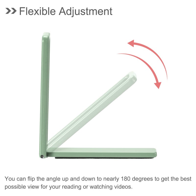 Green 2 Pack Thin Cell Phone Kickstand Horizontal Vertical Desk Stand for Smartphones Tablets - Image 4