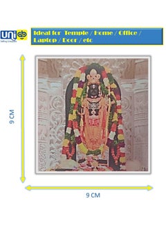 Uniq Sticker Ayodhya Dham Shri Ram Lala Ji Darbar Darshan in Glossy Finish Decal Sticker for Temple Home Office Car Bike Laptop etc (9x9 CM)  - Image 2