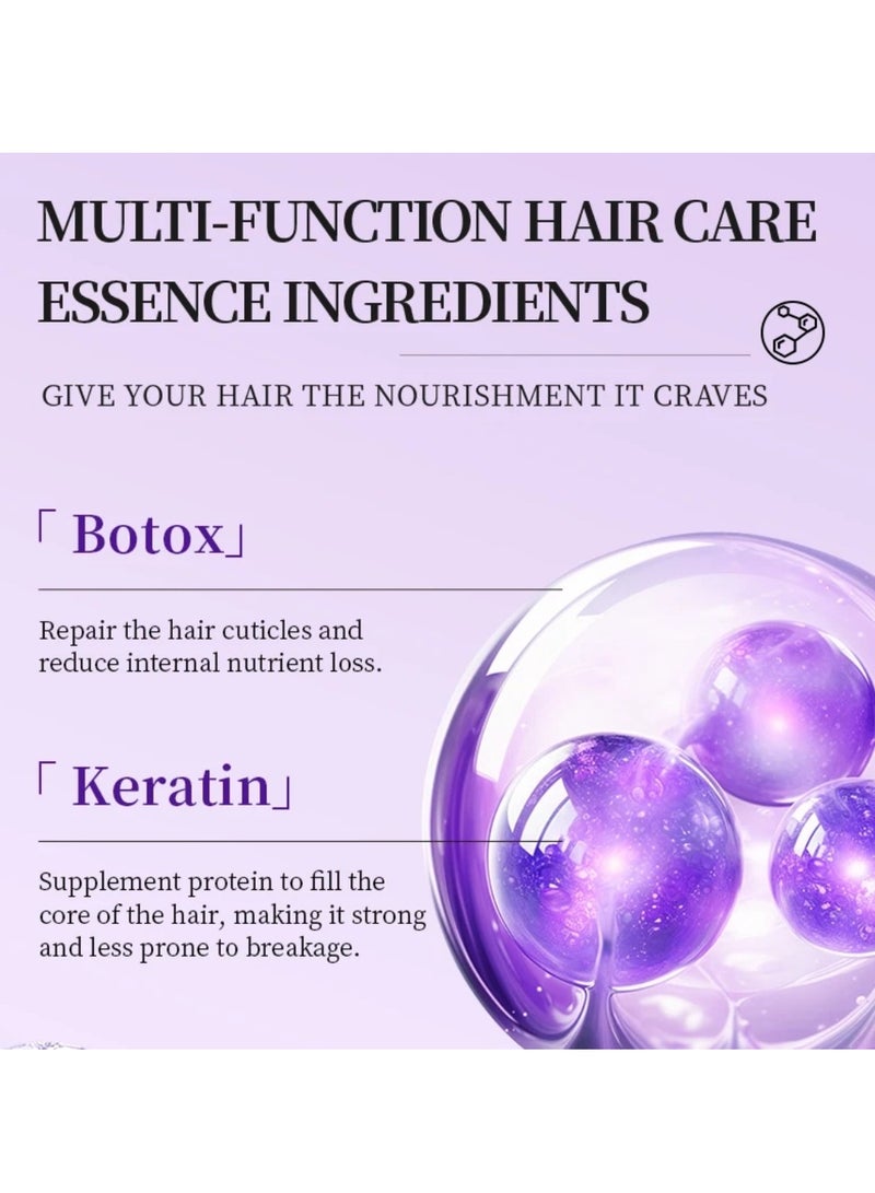 Kormesic ماسك شعر بوتوكس كيراتين 350 جرام لإصلاح الشعر الجاف التالف مغذي مرطب مقوي يحسن الشعر الخشن ويعزز نعومة الشعر مع الكولاجين لاستعادة بصيلات الشعر الصحية - Image 4