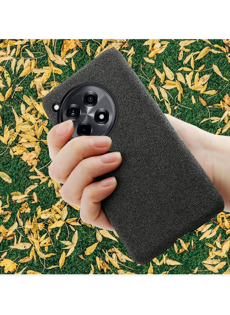 general Case Compatible with OnePlus 12, Woven Fabric + Rigid PC Protective Case, Innovative Woven Pattern Case, Anti-fingerprint, Anti-scratch - Image 5