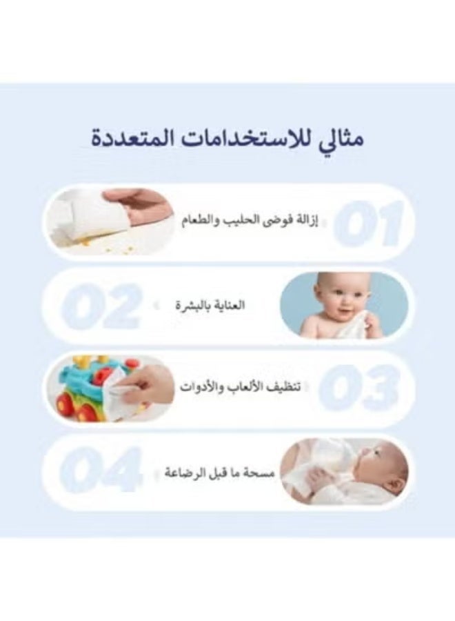 aiwibi 3pcs Aiwibi 99.91% Water Baby Wet Wipes - 80 Wipes - Image 4