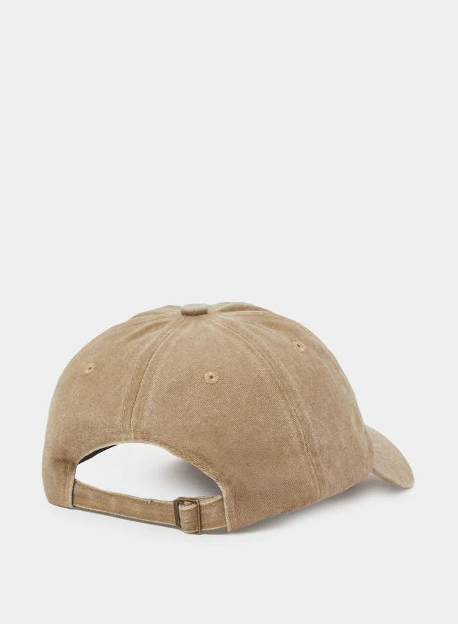 Styli Khaki Palm Tree Embroidered Baseball Cap