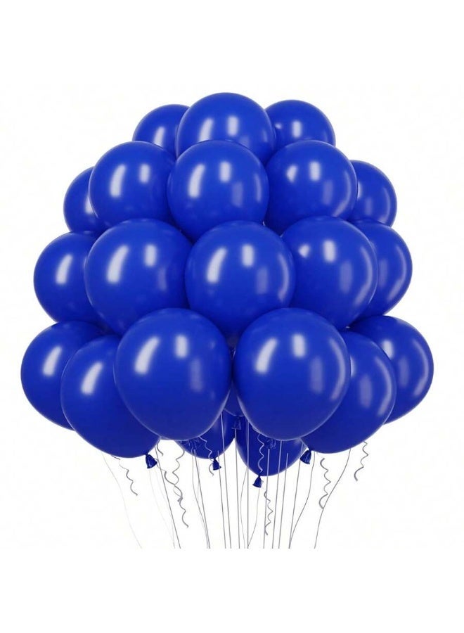 Blue Latex Balloons 50 pieces – 10 inch size – High-quality helium balloons for party and event decorations – Elegant decoration for birthdays, graduations, and weddings - Image 1