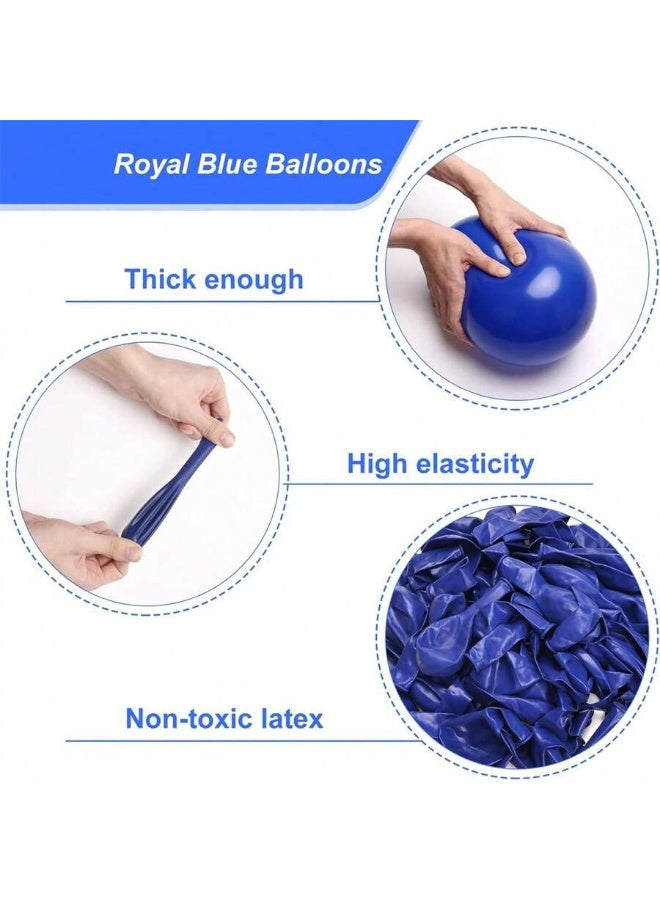 Blue Latex Balloons 50 pieces – 10 inch size – High-quality helium balloons for party and event decorations – Elegant decoration for birthdays, graduations, and weddings - Image 2