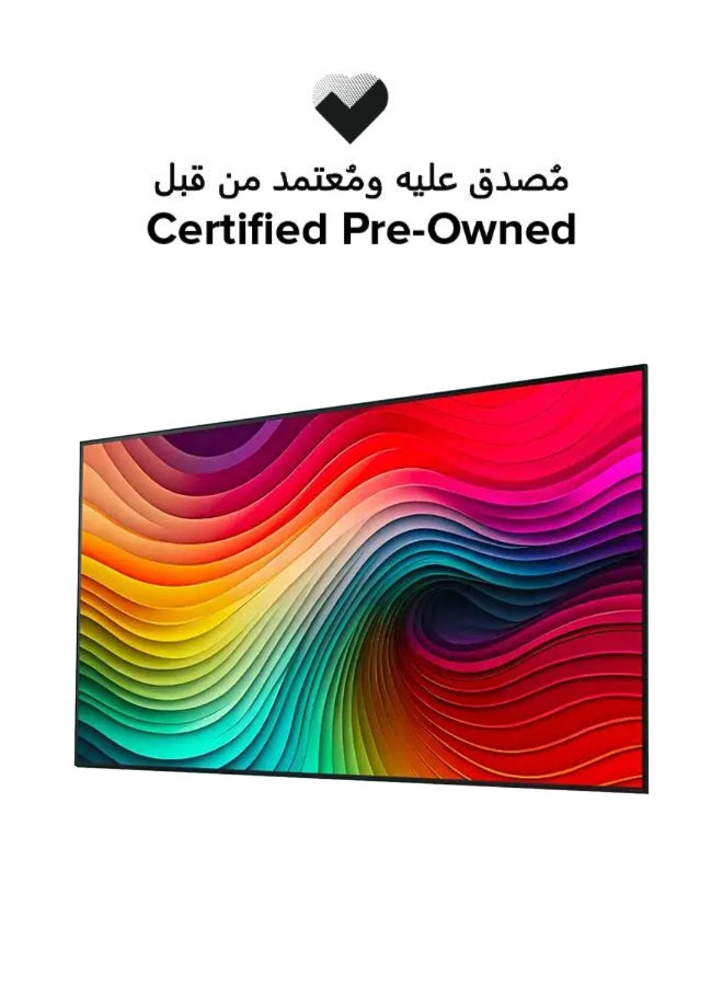 LG Certified Pre Owned -  75" NanoCell Smart TV - 4K 75NANO81 Black - Image 1