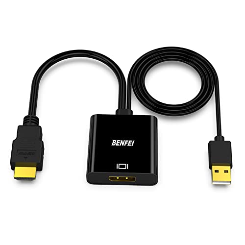 BENFEI HDMI to DisplayPort, Uni-Directional HDMI (Source) to DisplayPort (Display) Adapter 4K@60Hz/2K@144Hz/1080P@165Hz Compatible with Laptop, Xbox 360 One, PS4 PS3 Device - Image 1