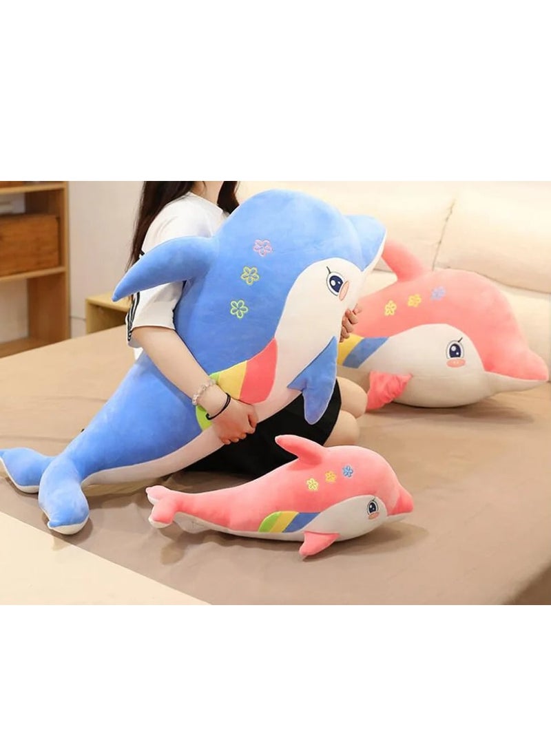 UNIVERSAL TOYS 40-Inch Dolphin Plush Doll - Soft & Cozy Sleeping Pillow | Perfect Gift for Kids & Adults | Cuddly Stuffed Animal for Bedtime & Decor | Ocean-Themed Birthday Gift (Pink)  - Image 2