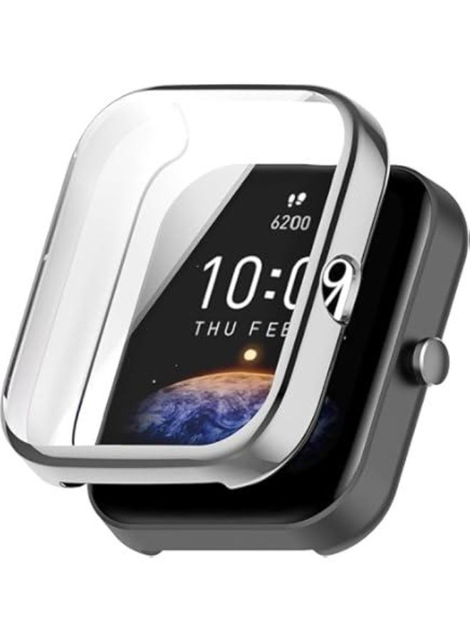Amazfit GTS4 Mini Smart Watch Soft Plating TPU Bumper Protective Case - Silver