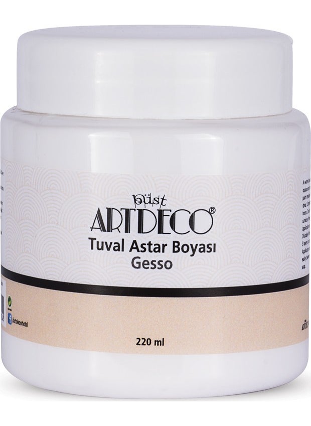 ARTDECO Gesso Canvas Primer Paint 220Ml 