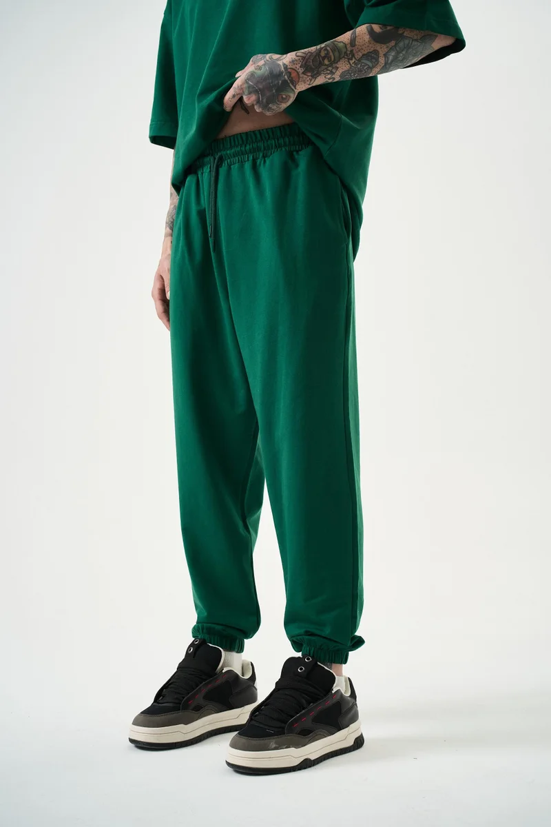 RESPIRE Men's Basic Jogger Sweatpants, Olive Green (Nefti)