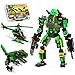JITTERYGIT Robot Army Buildable Mech Soldier Glow in The Dark Gift Toy Set Helicopter Military Creative STEM Project Dinosaur Building Bricks Kit for Kids Ages 611 Years Old - Image 4
