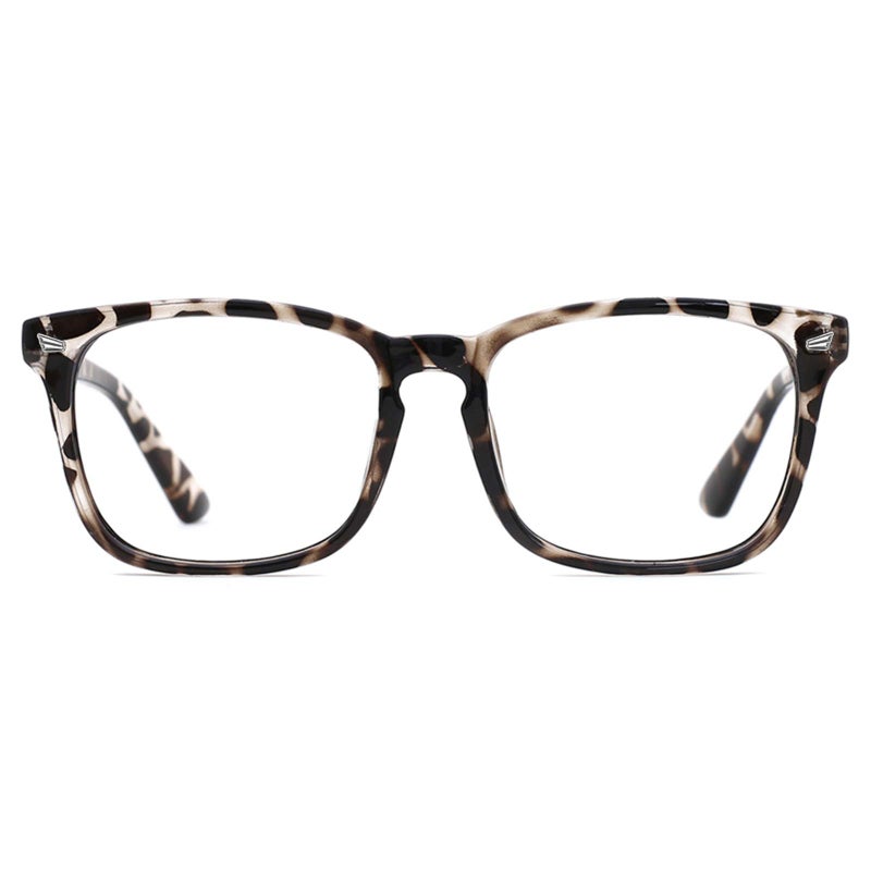 TIJN Blue Light Blocking Glasses for Women Men Clear Frame Square Nerd Eyeglasses Anti Blue Ray Computer Screen Glasses - Image 1