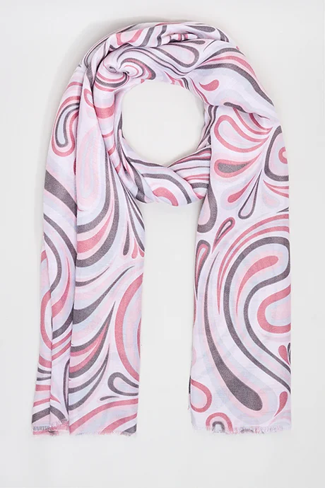 أر أند بي Patterned Scarf, 180X85cm