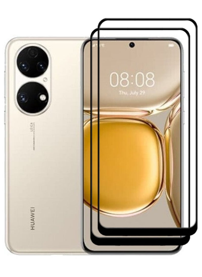 ACLIX 2 Pieces Antistatic ESD Dustproof Premium Quality High Definition Tempered Glass Screen Protector Designed For Huawei P50 - Image 1
