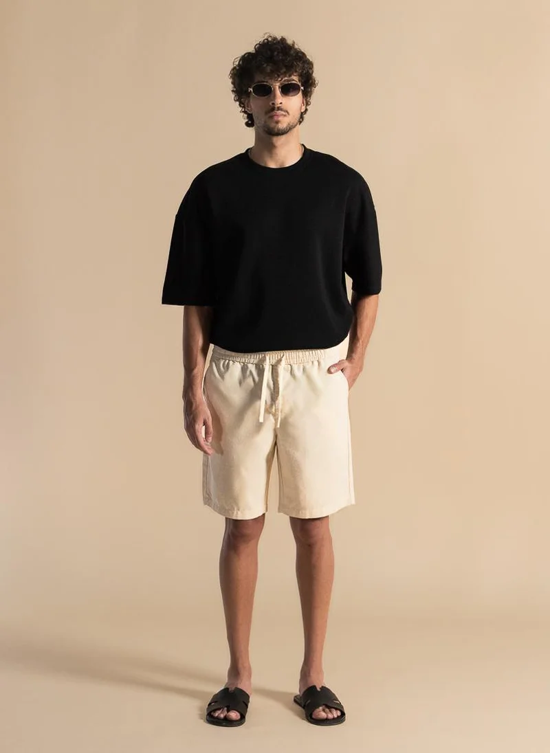 SHAPES LINEN BLEND COMFORT SHORTS