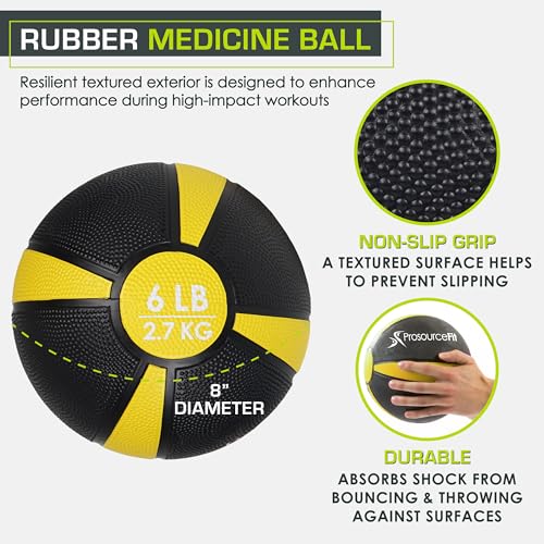 ProsourceFit Weighted Medicine Ball for Full Body Workouts - Image 2