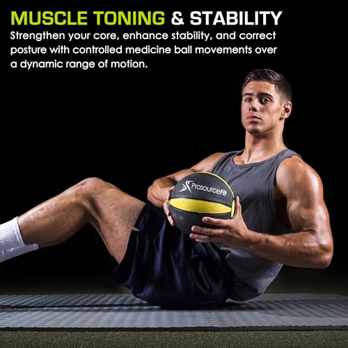 ProsourceFit Weighted Medicine Ball for Full Body Workouts - Image 3