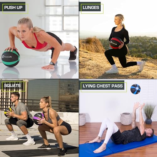 ProsourceFit Weighted Medicine Ball for Full Body Workouts - Image 5