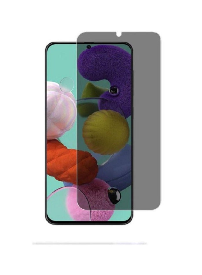 حماية خصوصية مضادة للتجسس زجاج مقسى واقي للشاشة لجهاز سامسونج جالاكسي A50 شفاف/أسود - Image 3