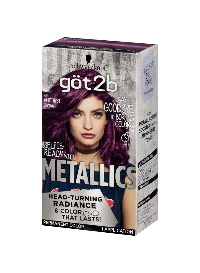 Got2b Schwarzkopf Got2b Metallics Permanent Hair Color, M69 Amethyst Chrome - Image 1