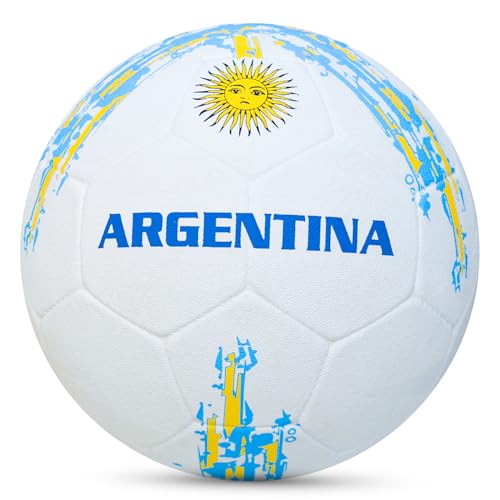 Synco Football Argentina| Rubber Moulded | Training Country Ball for Beginners | Suitable for Indoors/Outdoors - Image 2
