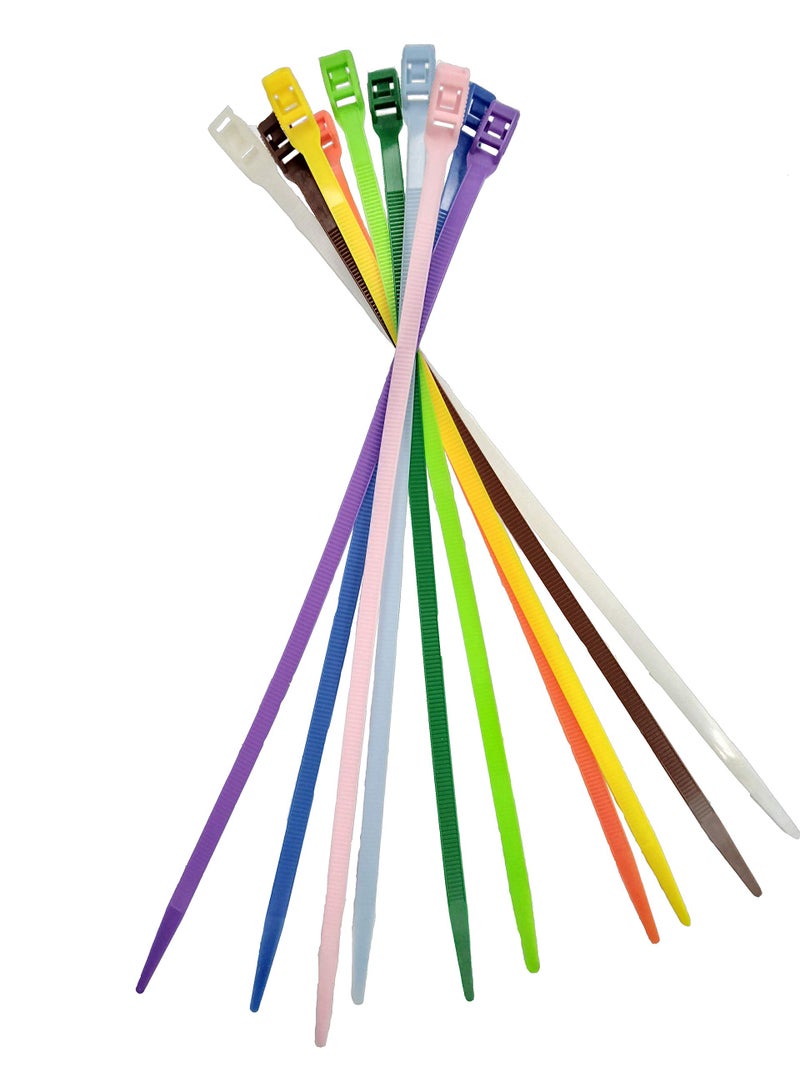 Electriduct 14" Low Profile Cable Ties - 100 Pack (Multicolor) - Image 4