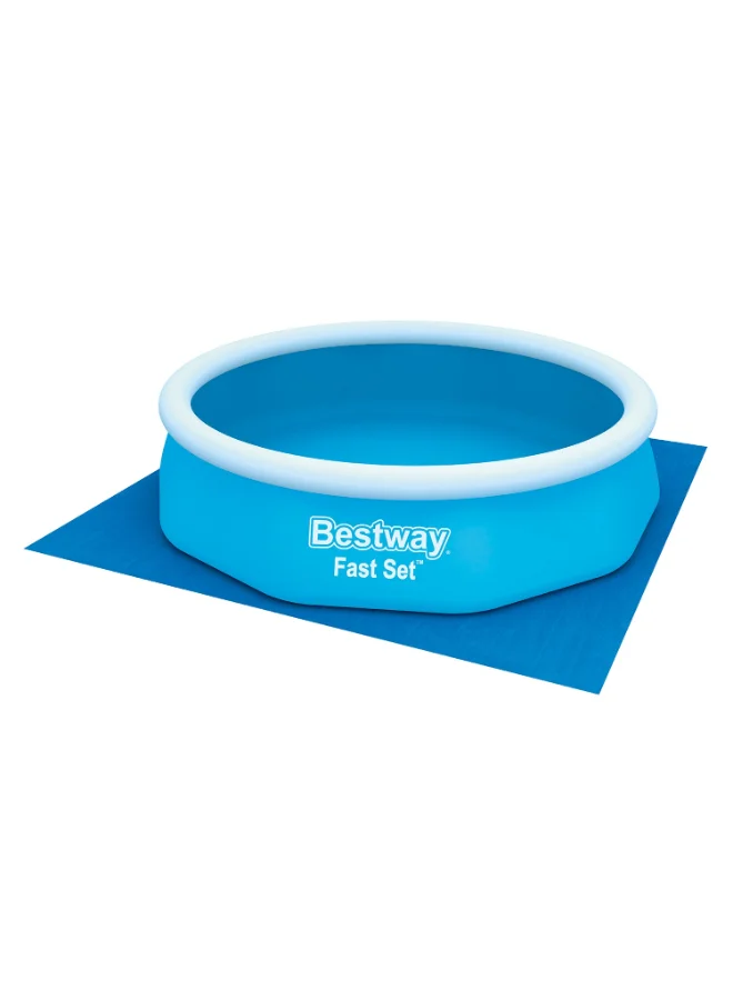 بست واي Bestway Ground Cloth for Above Ground Swimming Pools, 11 ft x 11 ft (3.35 m x 3.35 m) Protective Pool Ground Sheet, Durable Pool Base Mat for Steel Frame & Inflatable Pools