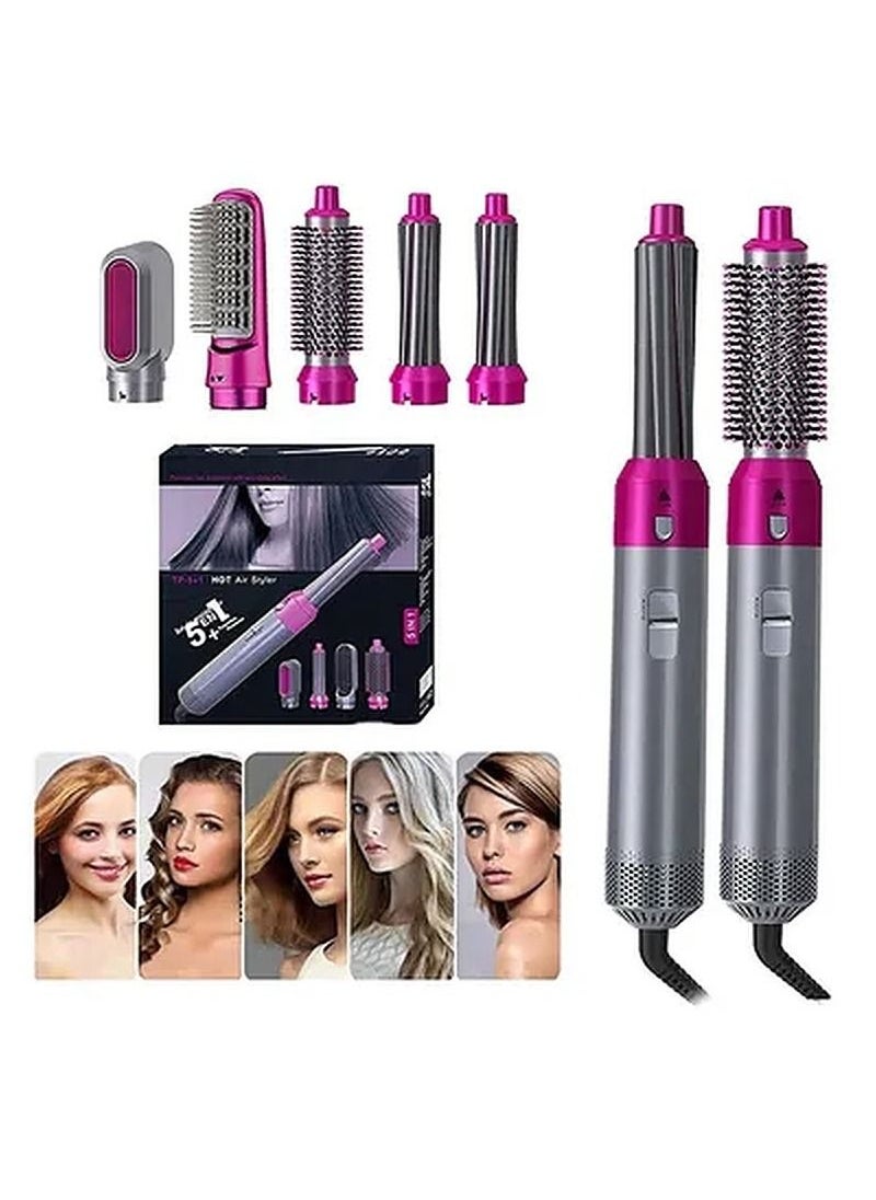 Arabest - 5-In-1 Volumizer Rotating Hair Dryer And Straightener With Comb And Curling Brush - Image 1