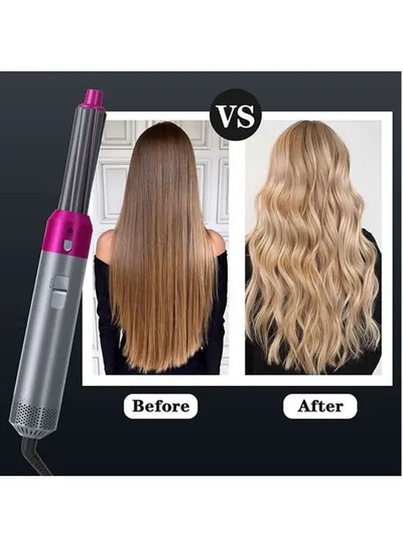 Arabest - 5-In-1 Volumizer Rotating Hair Dryer And Straightener With Comb And Curling Brush - Image 1
