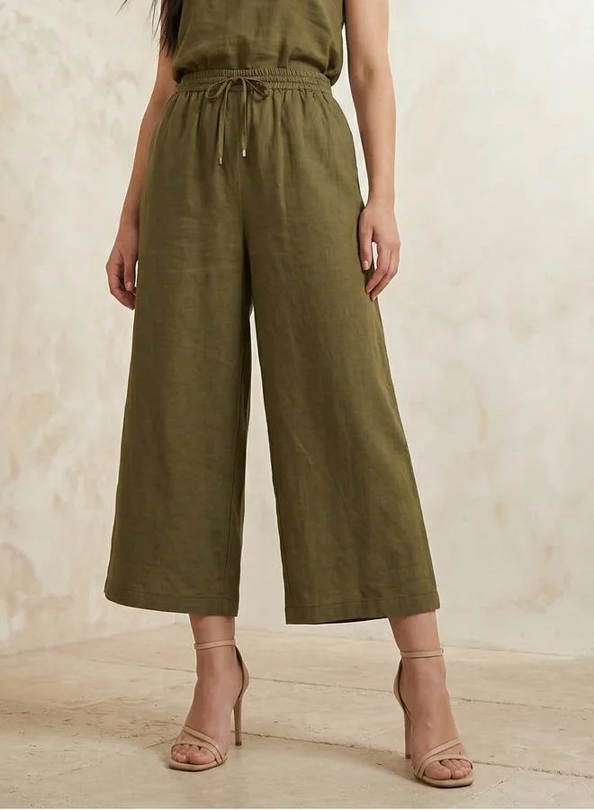 Splash FAV Wide Leg Textured Pants