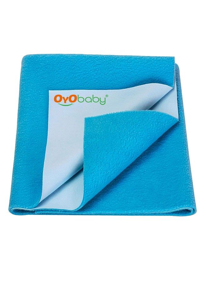 OYO BABY Soft Cosy Quick Dry Waterproof & Reusable Mat (Size: 100Cm X 70Cm) (39Inch X 28Inch) (Medium) (Firoza) - Image 1