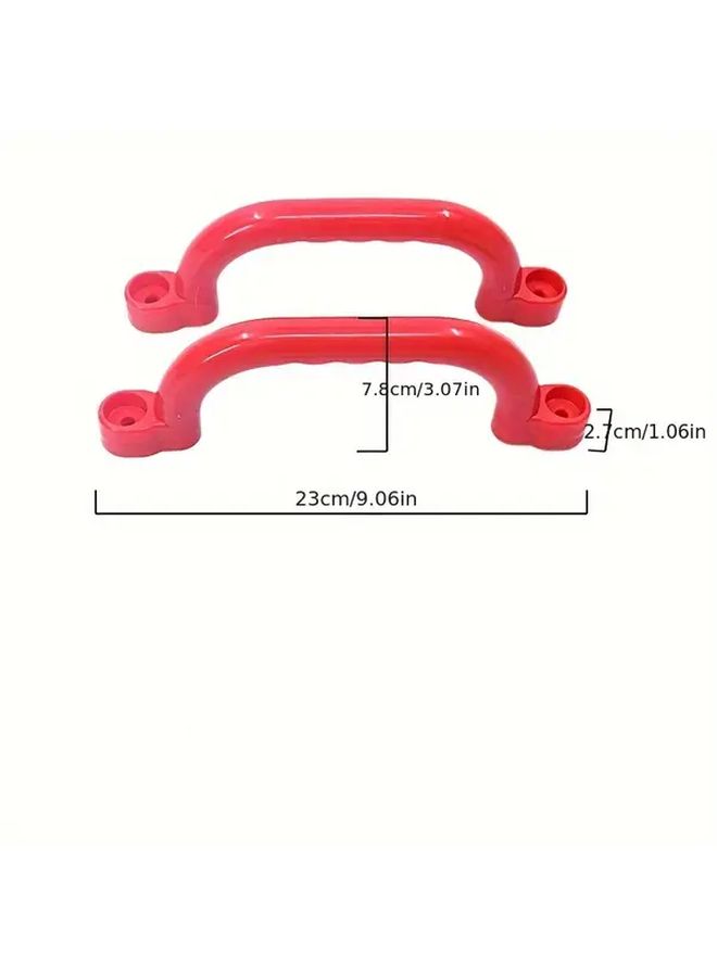 Blue Durable PE Plastic Playground Ladder Handles Smooth Grip Indoor Outdoor Swing Accessories - Image 2
