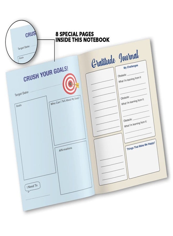 Classmate Pulse A5 Notebook | Flexi-Bound Hard Cover Notebook | 176 Pages | 80GSM Natural Shade Paper | Unruled | 8 Special Pages Inside |Ideal for Personal and Professional Use - Image 4