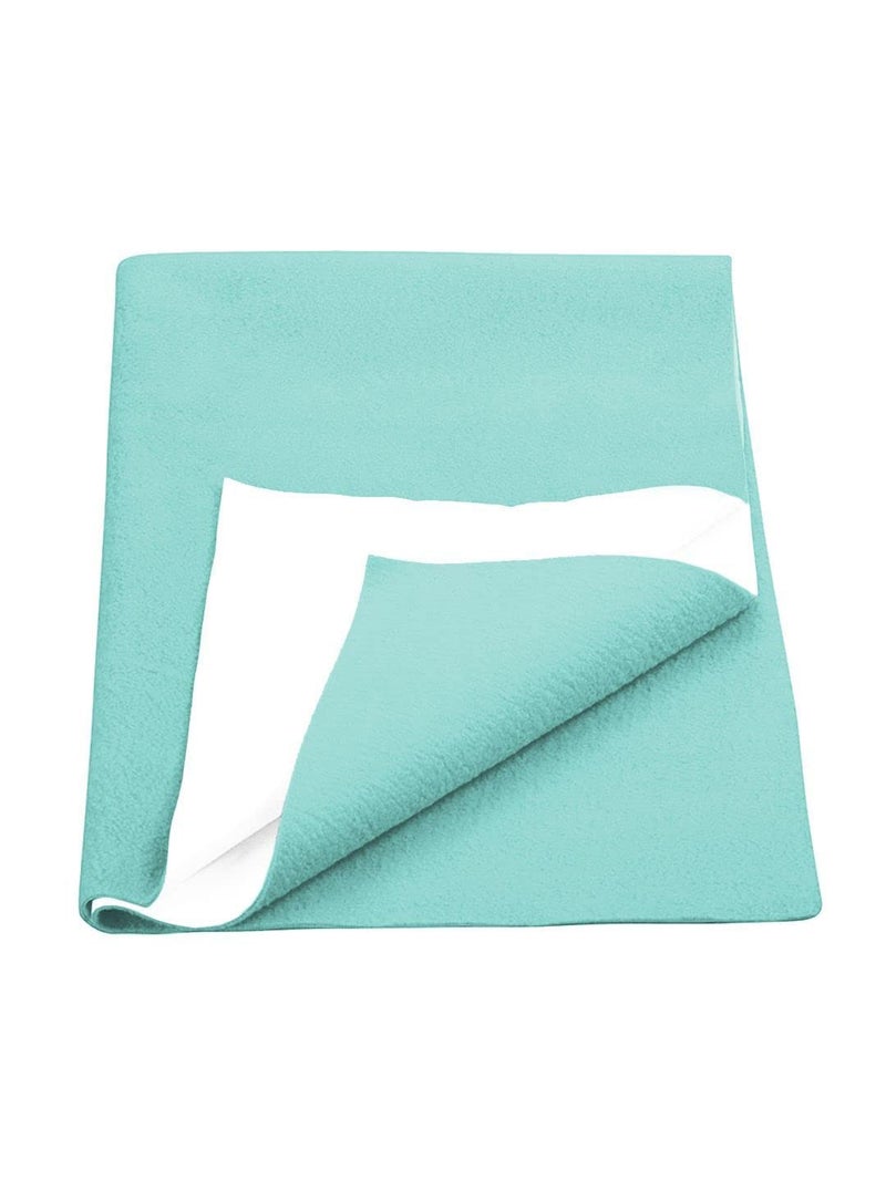 BIANCA Soft Bamboo Baby Dry Sheet, Mattress Protector -2pc Small (smartdry) | Waterproof & Breathable Anti Bacterial | Baby Dry Sheet & Mattress Protector. Smart Dry-dk.Pink/sea Green - Image 2