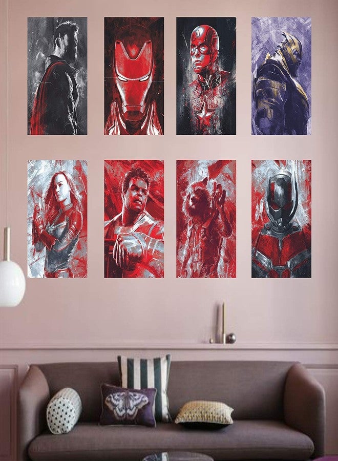 AD INFINITUM Paper Avengers Poster, White, Abstract, 9X13 Inch - Image 2