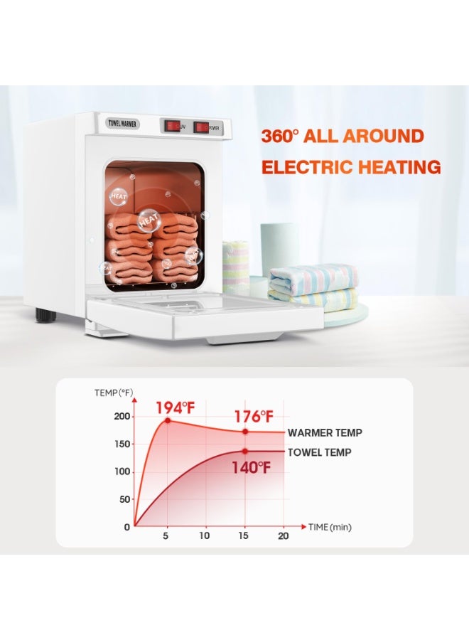 Hot Towel Warmer Cabinet,Spa Towel Cabinet 5L Professional Mini Towel Heater, 5L Hot Bath 2-in-1 Professional Mini Towel Warmer for Facial Spa - Image 2