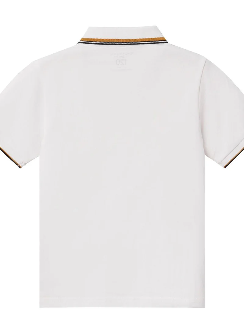 GIORDANO Junior's Slim Fit Cotton Pique Signature Embroidery Polo