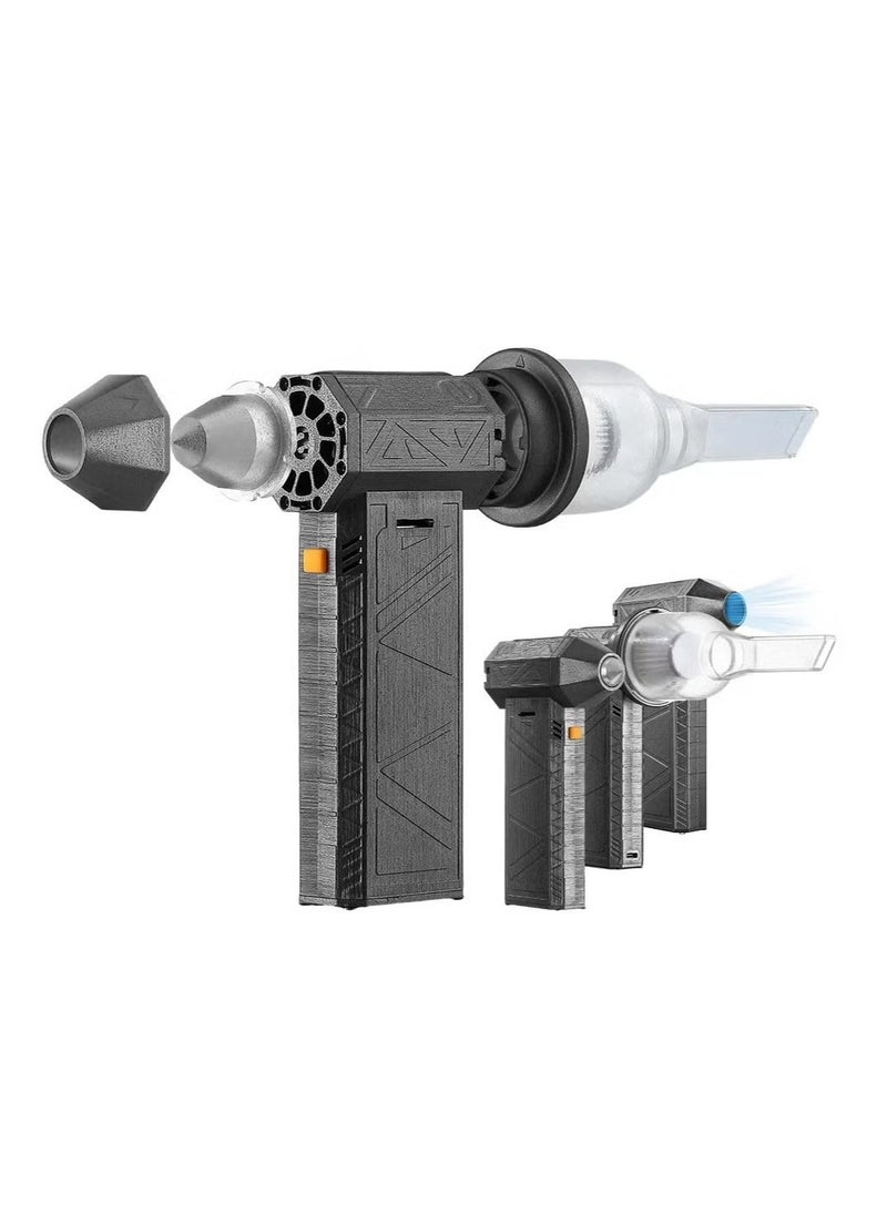 JAJEEK Electric Air Blower Gun & Small Hand Fan with Turbo Blades – Super Power Air Duster, 130,000 RPM Wind Speed 52m/s, Portable Turbo Violent Mini Jet Fan for Cleaning, Drying, and Cooling - Image 4