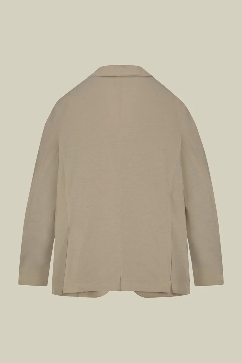 Doppelganger Brown Men's single-breasted, unlined, regular fit jacket - Sand for Men | Best Price UAE