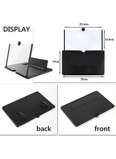erorex Smartphone Screen Magnifier Hd Mobile Phone Amplifier Stand 14 Inch 3D Foldable Amplifier For Cell Phone With Adjustable Angle Portable Push Pull Design For All Smartphone Black  - Image 3