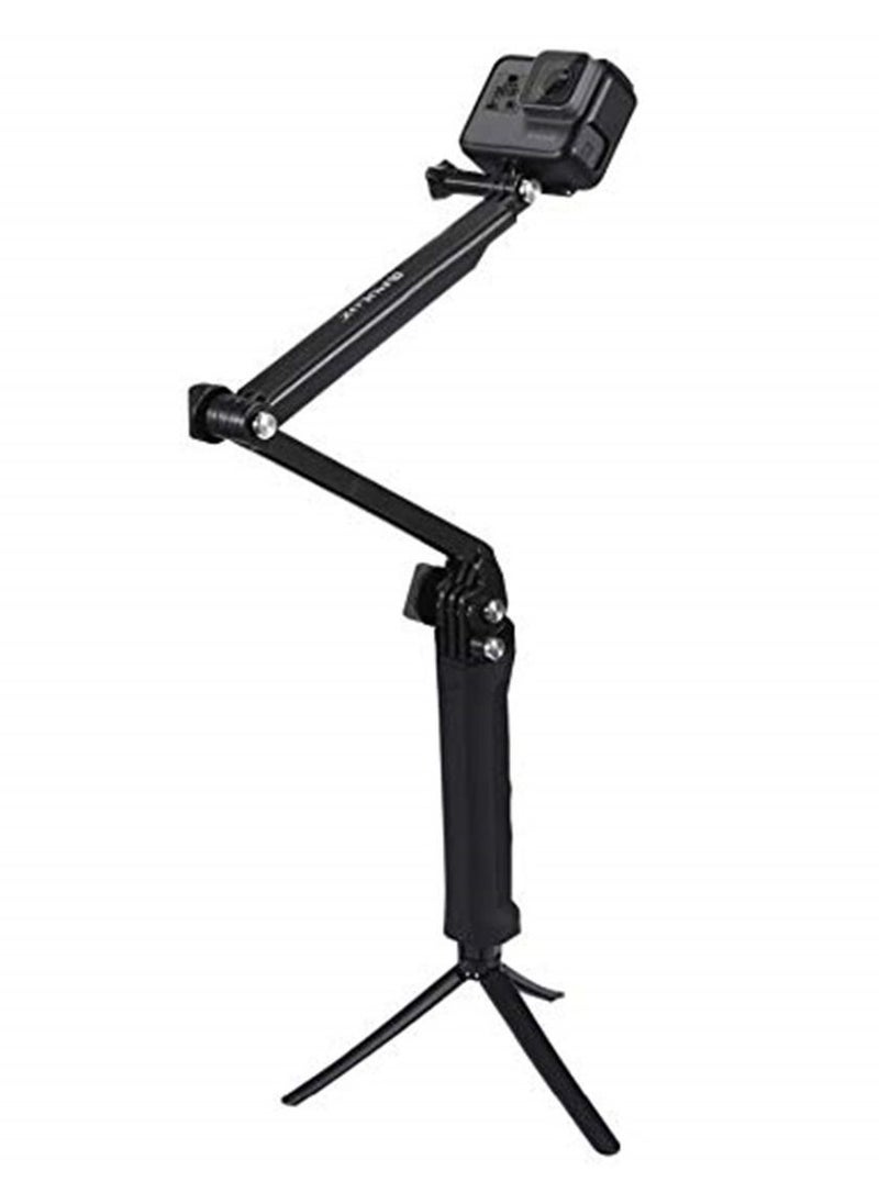 PULUZ 3 Way Multipurpose Grip Foldable Floating Lightweight Selfie Stick Extension Monopod with Tripod for GoPro HERO5  - Image 5