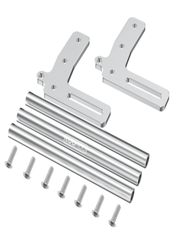 COOWOO Aluminum Alloy RC Front Bumper for 1/10 SCX10 or TRX-4 Crawler Cars Silver - Image 2