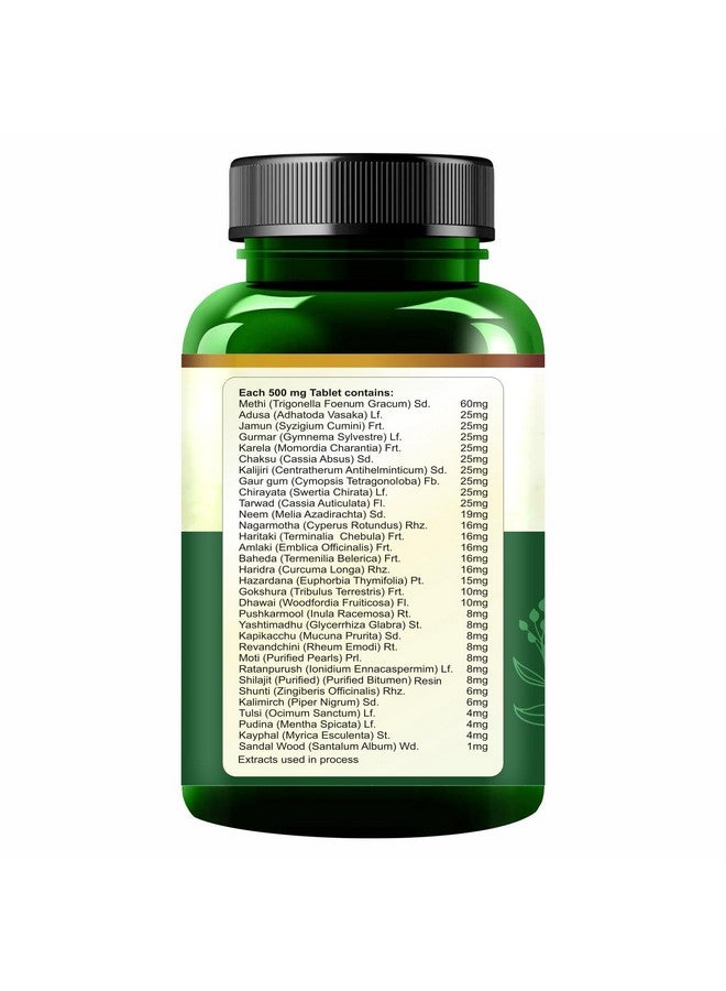 Jain Madhumardan Tablets 60's| Enrichred with 32 Herbs, No Preservatives|Ayurvedic Proprietory Product|Blood Sugar levels - Image 3