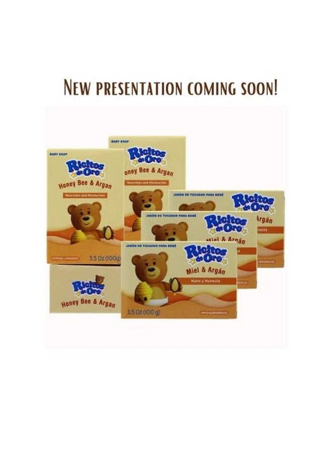 Ricitos de Oro - Honey Bee Bar Soap Hypoallergenic Bar Soap Assists In Moisturizing Baby'S Skin Delicate Skin 6Pack Of 35 Oz Bar Soaps - Image 1