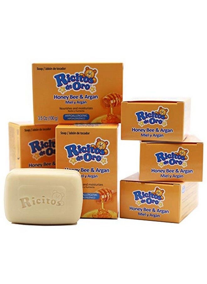 Ricitos de Oro - Honey Bee Bar Soap Hypoallergenic Bar Soap Assists In Moisturizing Baby'S Skin Delicate Skin 6Pack Of 35 Oz Bar Soaps - Image 1