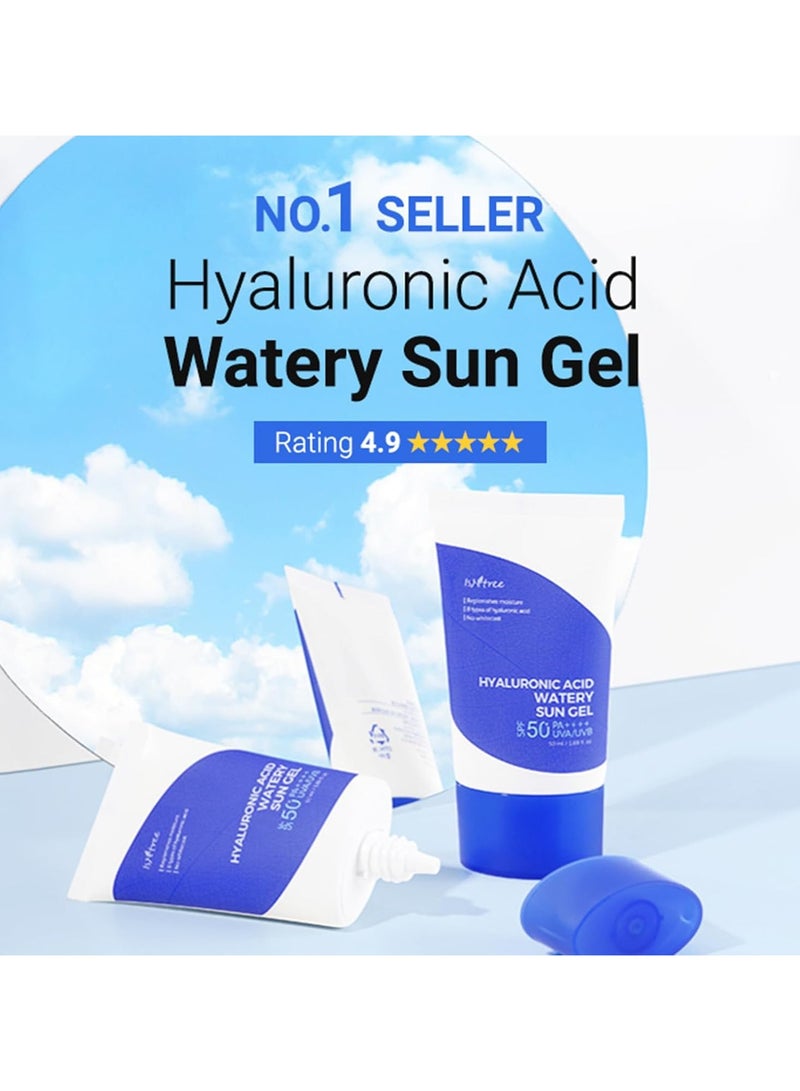 ايسنتري جل الحماية من الشمس المائي Isntree بحمض الهيالورونيك SPF50 50 مل - Image 3