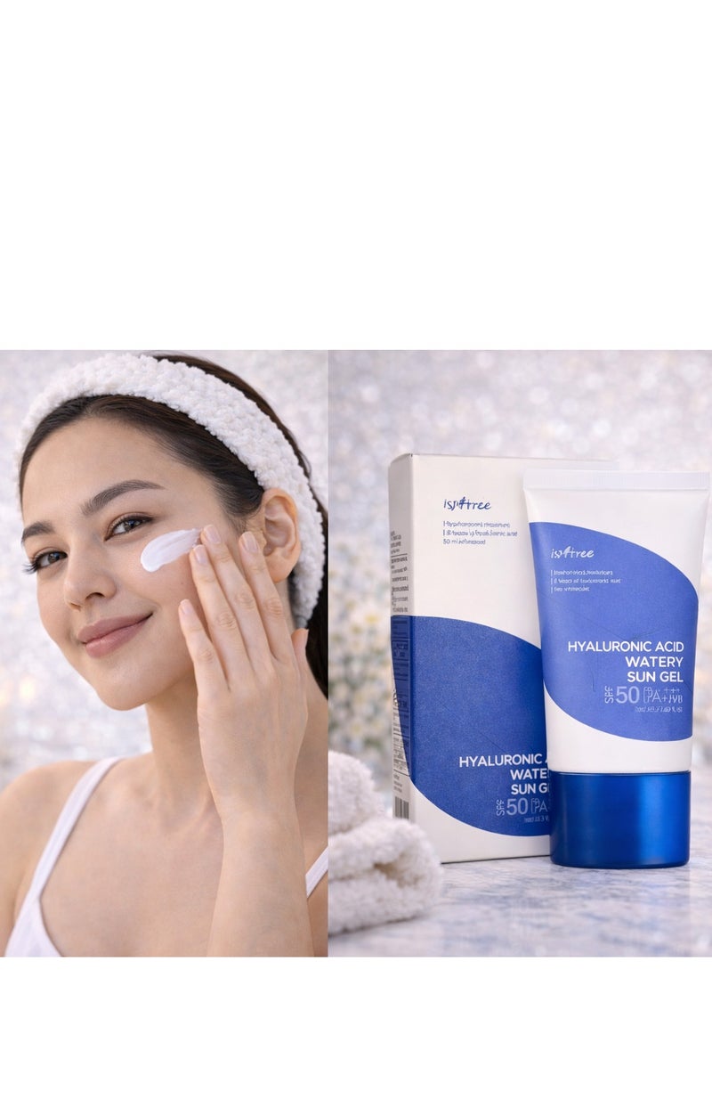 ايسنتري جل الحماية من الشمس المائي Isntree بحمض الهيالورونيك SPF50 50 مل - Image 2